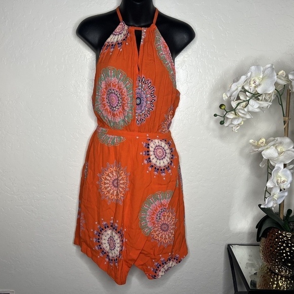 ANTHROPOLOGIE FLOREAT LIVIA HALTER A-LINE SUMMER DRESS 6 - Picture 1 of 6